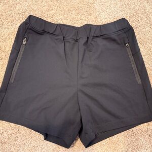 UNIQLO Kids Black Active Shorts with Zip Pockets Size 7‑8